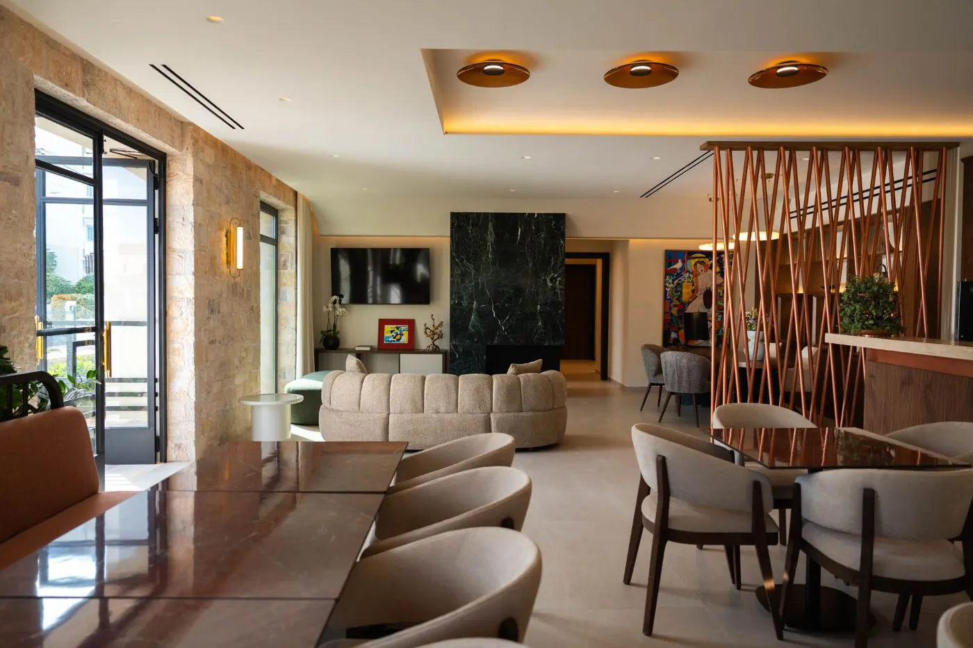 Lounge του Aetheria Boutique Hotel & Spa